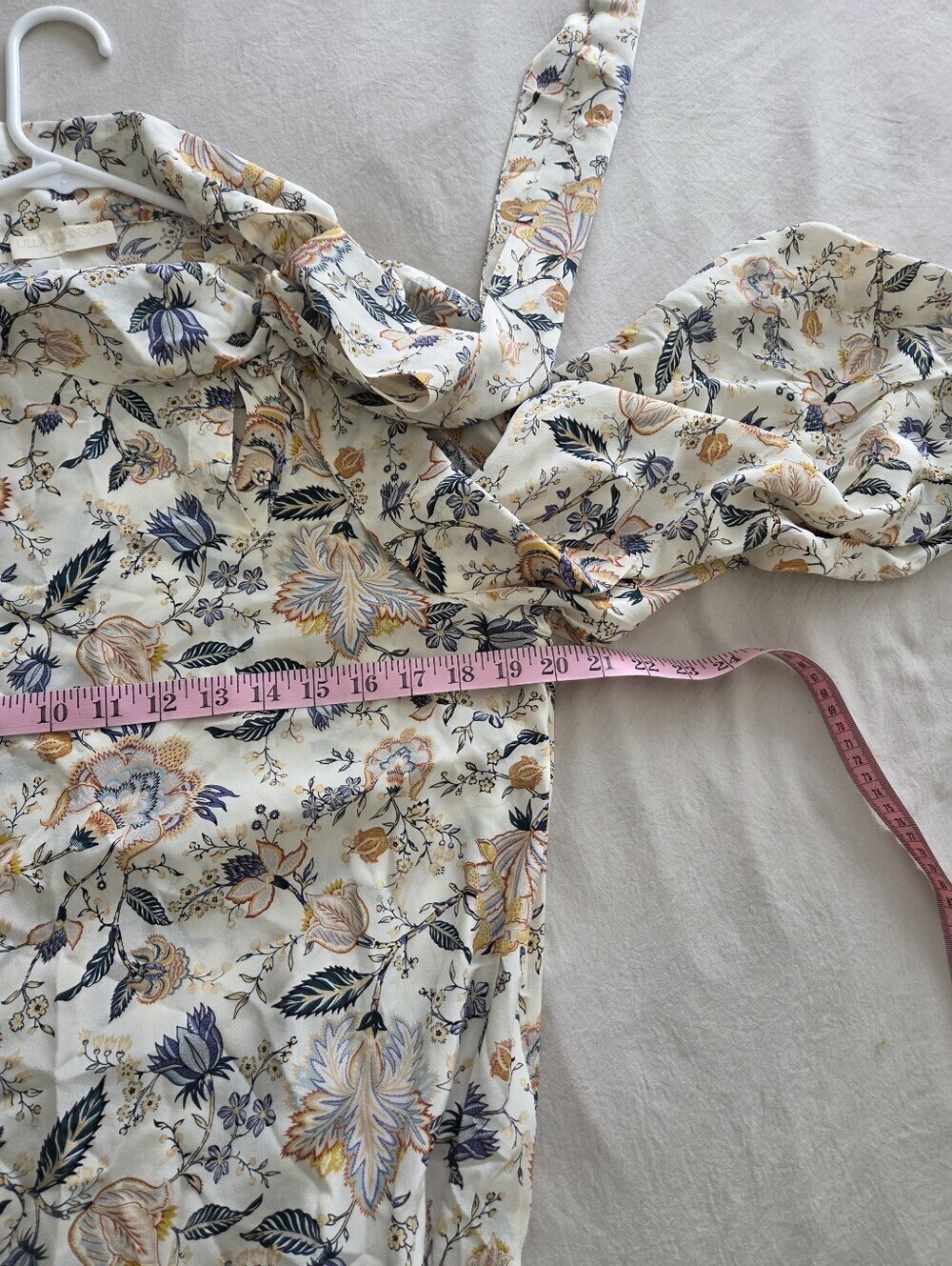 Ulla Johnson Lula Silk Floral-print Minidress W/ a bow detail Size 10 - Picture 4 of 9